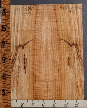 5A Spalted Curly Maple Microlumber Bookmatch 13"1/2 X 19" X 1/2 (NWT-6874C)