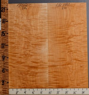 Musical Curly Maple Microlumber Bookmatch 19"1/2 X 22" X 1/4 (NWT-6878C)