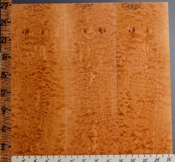 Musical Quilted Maple Microlumber Bookmatch 26"3/4 X 27" X 1/4 (NWT-6879C)