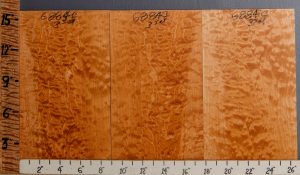 Musical Quilted Maple Microlumber 3 Board Set 26"3/4 X 18" X 1/4 (NWT-6884C)
