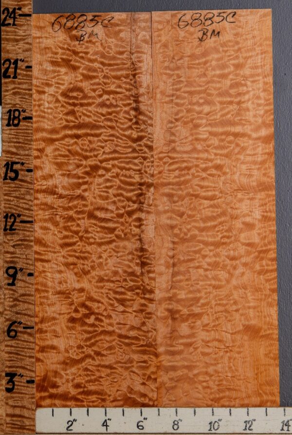 Musical Quilted Maple Bookmatch 13"3/4 X 24" X 1/4 (NWT-6885C) - Image 2