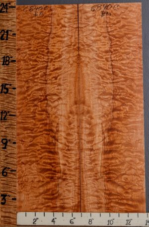 Musical Quilted Maple Microlumber Bookmatch 13"3/4 X 24" X 1/4 (NWT-6890C)