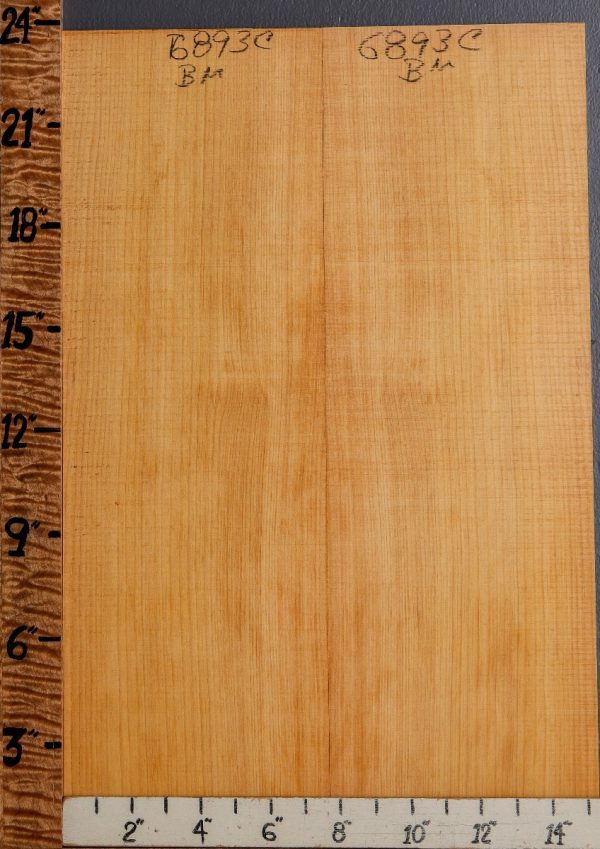Musical Port Orford White Cedar Microlumber Bookmatch 15"1/4 X 23" X 1/4 (NWT-6893C)
