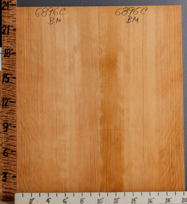 Musical Port Orford White Cedar Microlumber Bookmatch 20"1/2 X 23" X 1/4 (NWT-6896C)