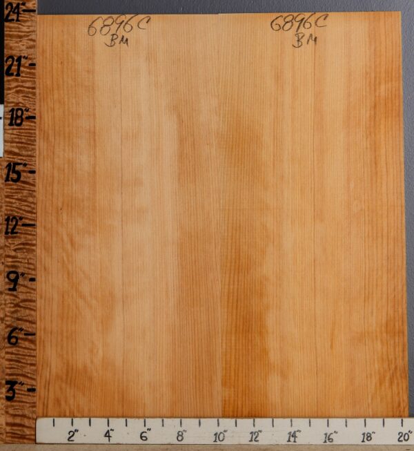 Musical Port Orford White Cedar Microlumber Bookmatch 20"1/2 X 23" X 1/4 (NWT-6896C) - Image 2