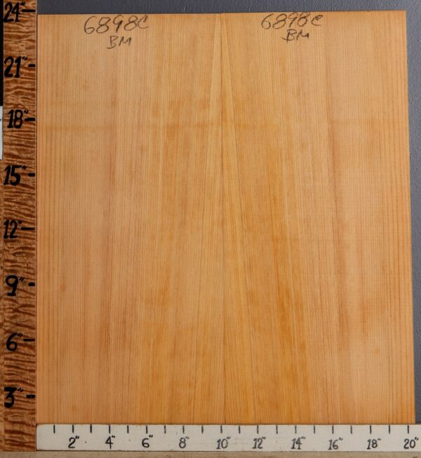 Musical Port Orford White Cedar Microlumber Bookmatch 20"1/2 X 23" X 1/4 (NWT-6898C)