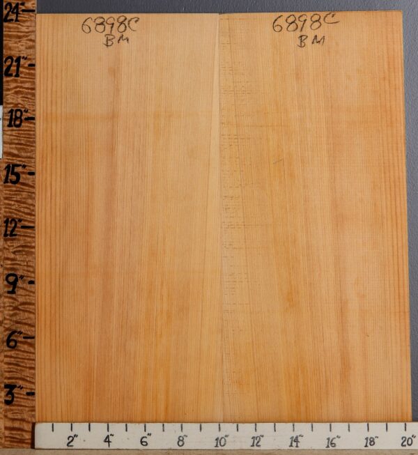 Musical Port Orford White Cedar Microlumber Bookmatch 20"1/2 X 23" X 1/4 (NWT-6898C) - Image 2