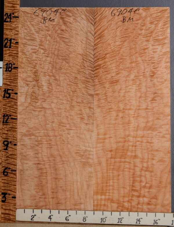 Musical Quilted Angel Step Maple Microlumber Bookmatch 17"3/4 X 25" X 1/4 (NWT-6904C) - Image 2