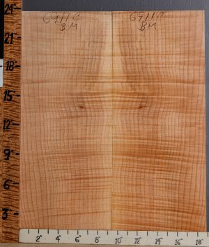 Musical Curly Maple Microlumber Bookmatch 19" X 23" X 1/4 (NWT-6911C)