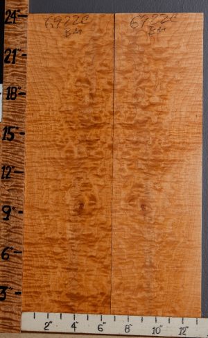 Musical Curly Maple Bookmatch Microlumber 13"1/4 X 24" X 1/4 (NWT-6922C)