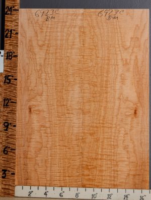 Musical Curly Maple Microlumber Bookmatch 16"3/4 X 24" X 1/4 (NWT-6923C)