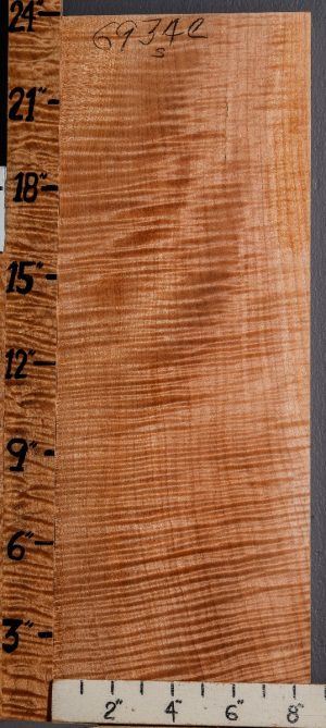 Musical Curly Maple Billet 8"1/2 X 23" X 1"1/2 (NWT-6934C)