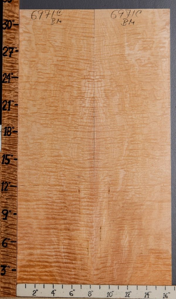 Musical Quilted Maple Microlumber 16"3/4 X 31" X 1/4 (NWT-6971C)