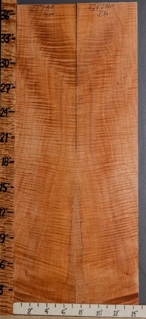 Musical Curly Maple Microlumber Bookmatch 14"1/2 X 37" X 1/4 (NWT-6974C)