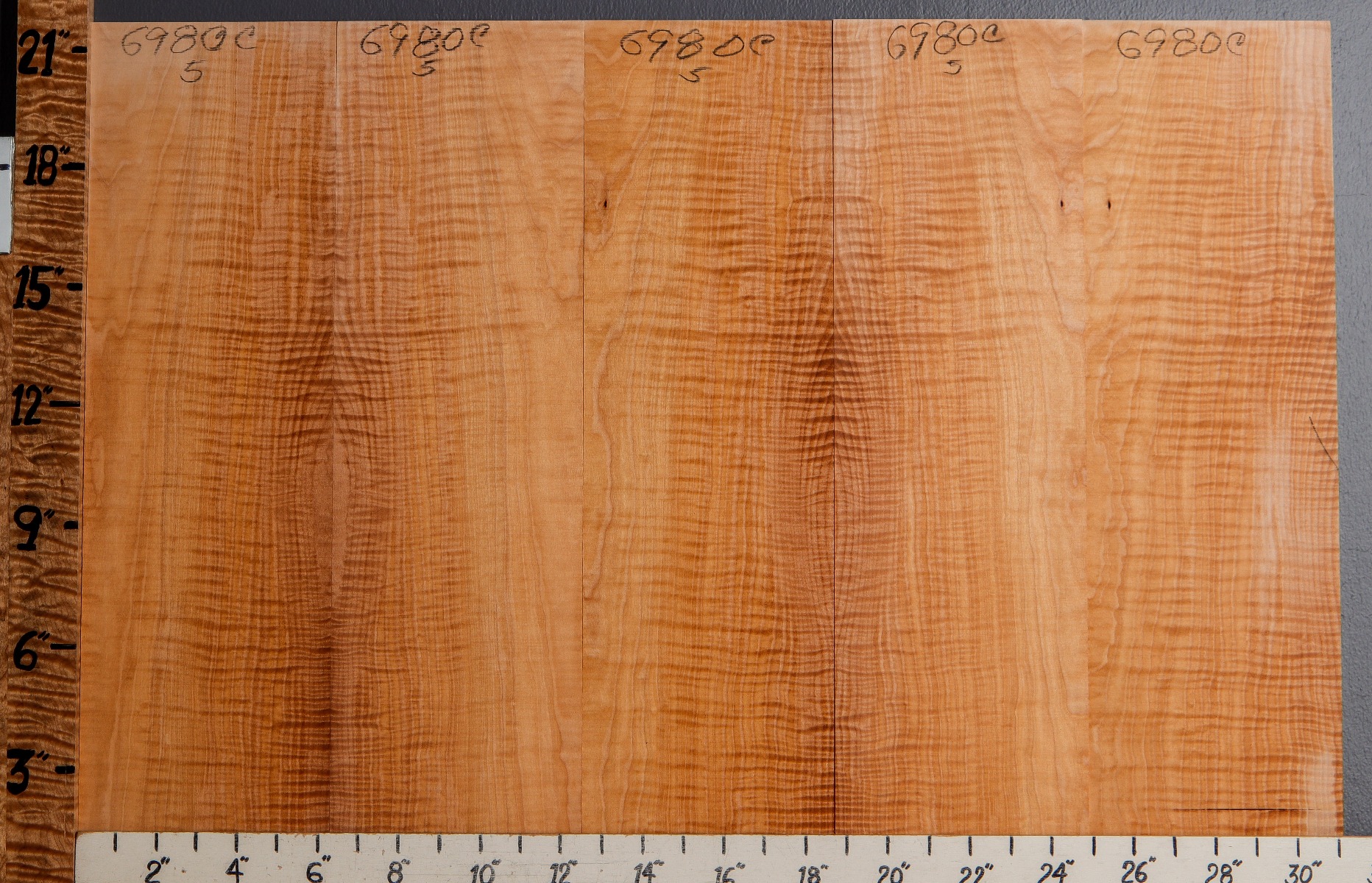 Musical Curly Maple 5 Board Set Microlumber 27