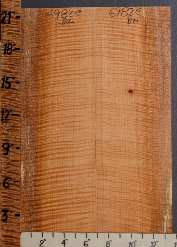 Musical Curly Maple Microlumber Bookmatch 13"1/2 X 21" X 1/4 (NWT-6982C) - Image 2