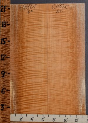 Musical Curly Maple Microlumber Bookmatch 13"1/2 X 21" X 1/4 (NWT-6982C)
