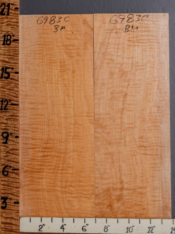 Musical Curly Maple Microlumber Bookmatch 13"3/4 X 20" X 1/4 (NWT-6983C) - Image 2