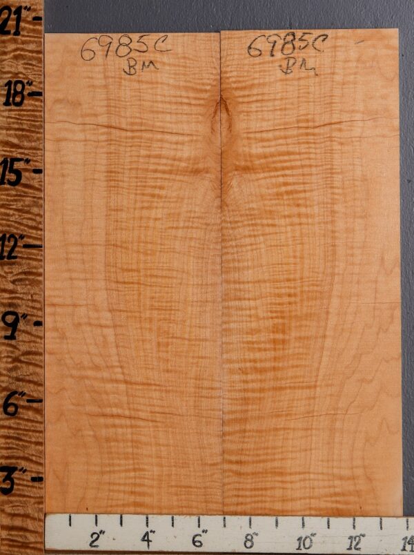 Musical Curly Maple Microlumber Bookmatch 13"3/4 X 20" X 1/4 (NWT-6985C)