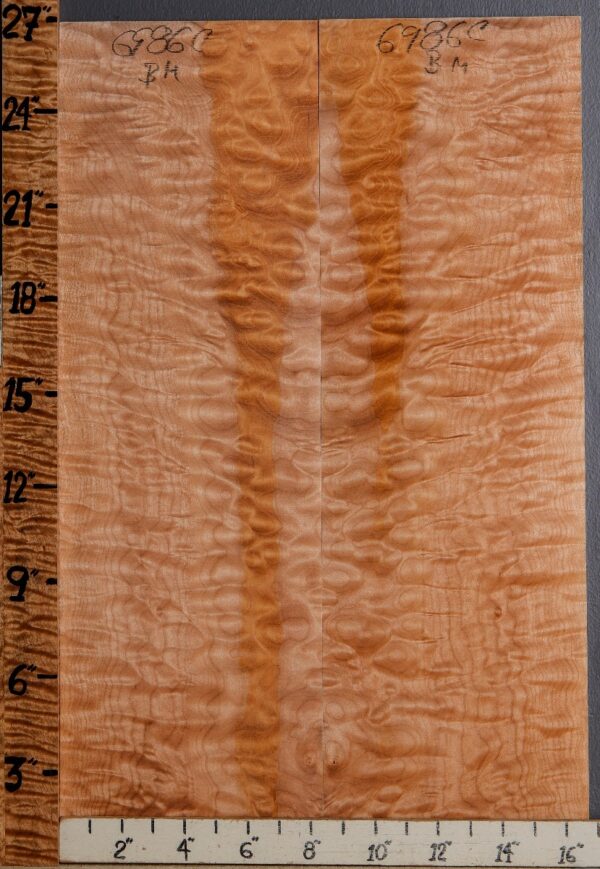 Musical Quilted Maple Microlumber Bookmatch 16"3/4 X 26" X 1/4 (NWT-6986C) - Image 2