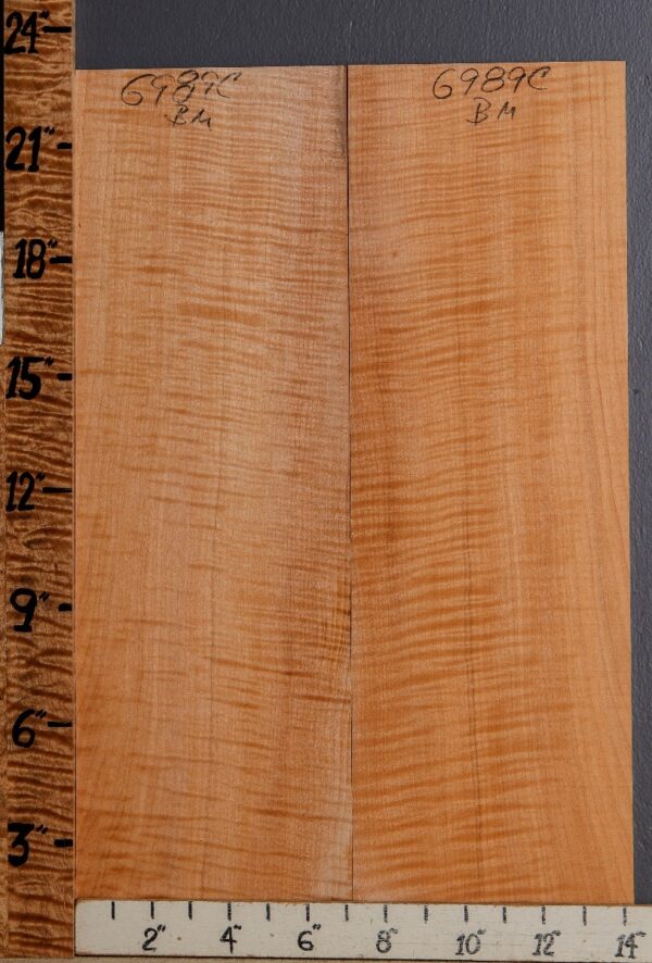 Musical Curly Maple Microlumber Bookmatch 14"1/4 X 23" X 1/4 (NWT-6989C) - Image 2