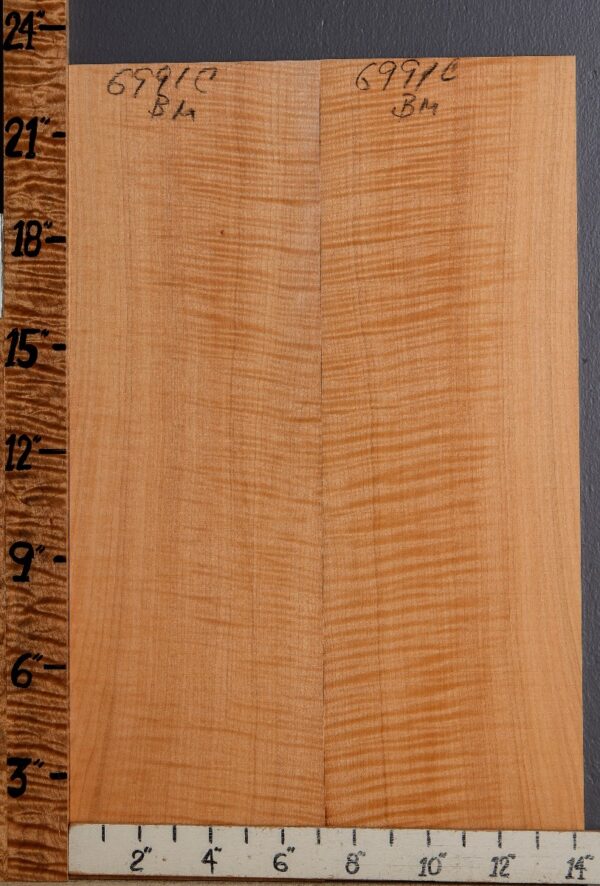 Musical Curly Maple Microlumber Bookmatch 14"1/4 X 23" X 1/4 (NWT-6991C) - Image 2