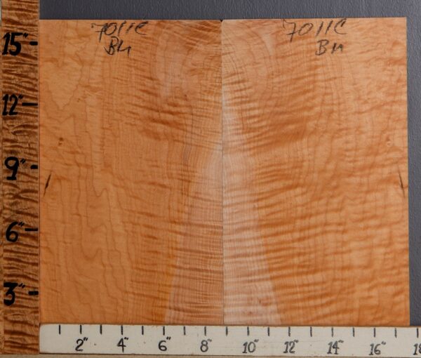 Musical Curly Maple Microlumber Bookmatch 17"1/2 X 16" X 1/4 (NWT-7011C) - Image 2