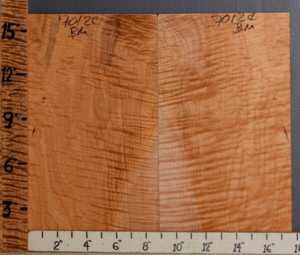 Musical Curly Maple Microlumber Bookmatch 17"1/2 X 16" X 1/4 (NWT-7012C) - Image 2