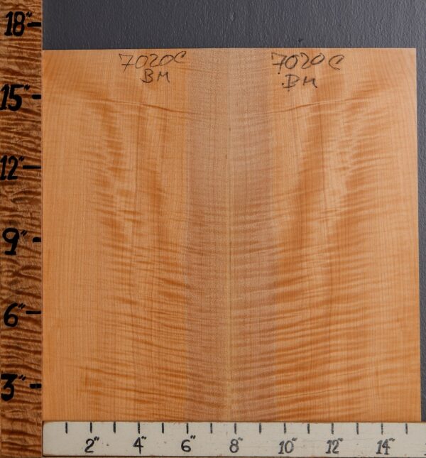 Musical Curly Maple Microlumber Bookmatch 15"1/2 X 16" X 1/4 (NWT-7020C)