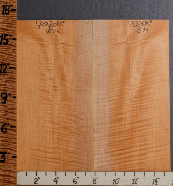 Musical Curly Maple Microlumber Bookmatch 15"1/2 X 16" X 1/4 (NWT-7020C) - Image 2