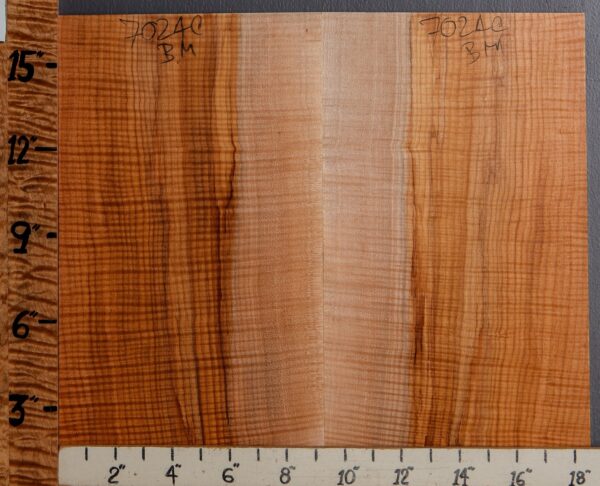 Musical Curly Maple Microlumber Bookmatch 18"1/2 X 16" X 1/4 (NWT-7024C) - Image 2