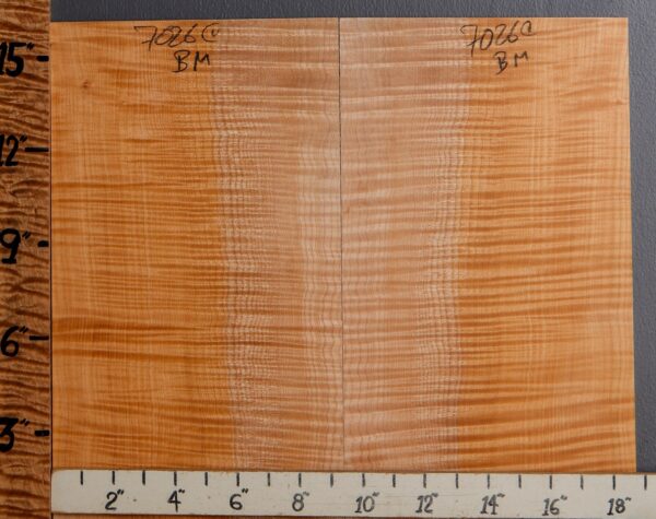 Musical Curly Maple Microlumber Bookmatch 18"3/4 X 16" X 1/4 (NWT-7026C) - Image 2