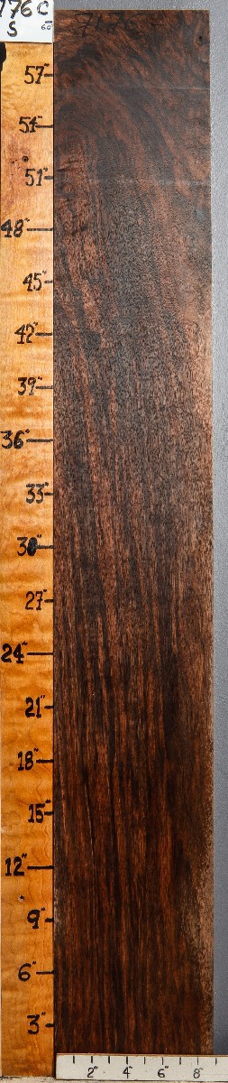 5A Marbled Claro Walnut Lumber 9" X 60" X 7/4 (NWT-7176C)