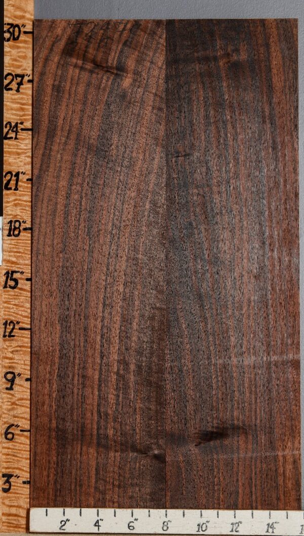 5A Marbled Claro Walnut 2 Board Set 15"3/4 X 30" X 4/4 (NWT-7247C)