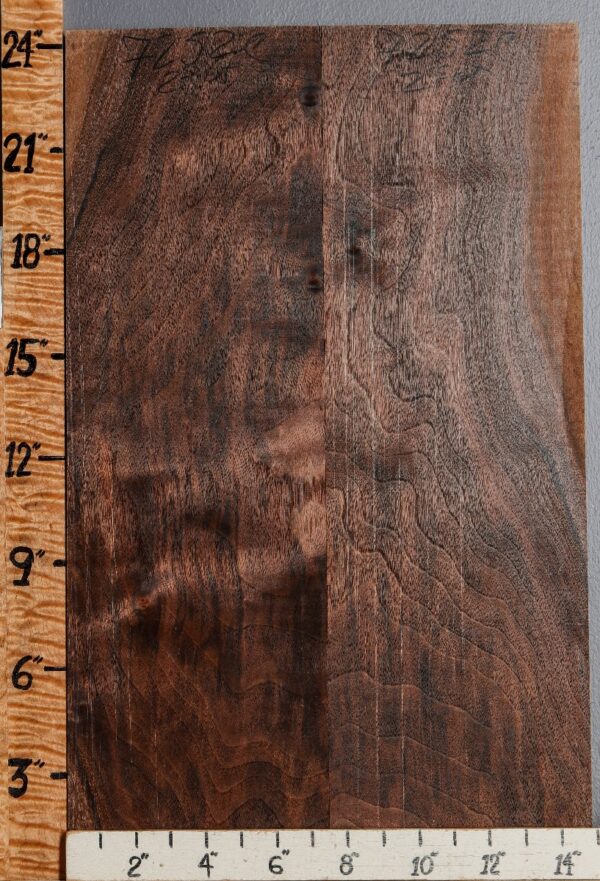 5A Marbled Claro Walnut 2 Board Set 14"3/4 X 24" X 4/4 (NWT-7252C)