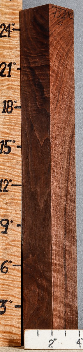 5A Marbled Claro Walnut Lumber 2"7/8 X 25" X 2"7/8 (NWT-7331C)