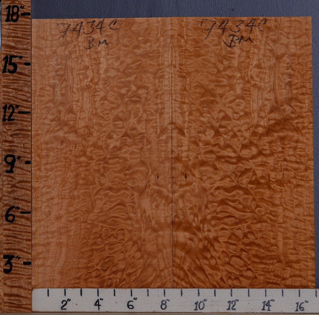 Musical Quilted Maple Microlumber Bookmatch 17