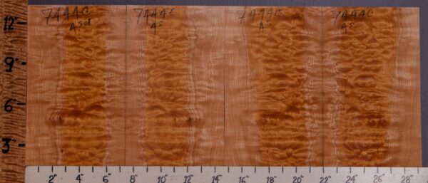 Musical Quilted Maple Microlumber 4 Board Set 29"1/4 X 13" X 1/4 (NWT-7444C)