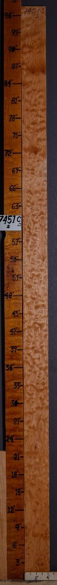 5A Quilted Maple Lumber 4"1/4 X 96" X 4/4 (NWT-7451C)