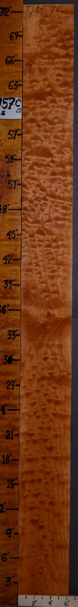 5A Quilted Maple Lumber 6"1/4 X 72" X 4/4 (NWT-7457C)