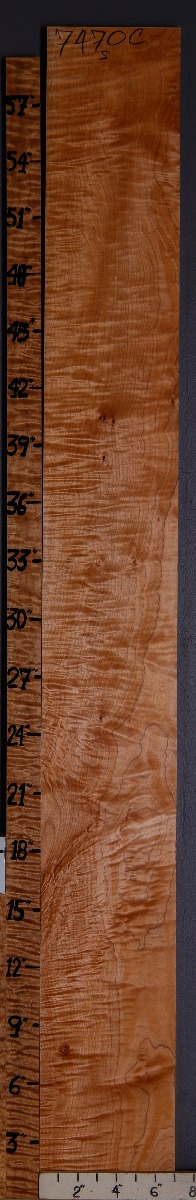 5A Curly Maple Lumber 7" X 60" X 4/4 (NWT-7470C)
