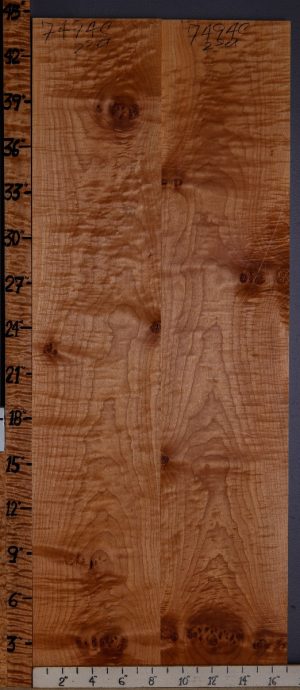 5A Quilted Maple 2 Board Set 17" X 44" X 4/4 (NWT-7494C)