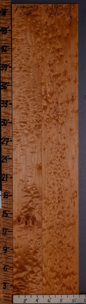 5A Quilted Maple 2 Board Set 10"3/4 X 48" X 4/4 (NWT-7495C)