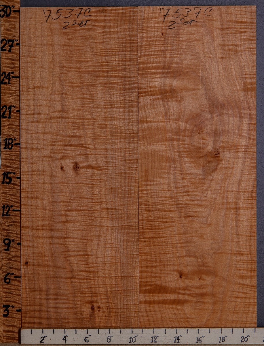 5A Curly Maple 2 Board Set 21 X 30 X 4 4 NWT 7537C   7537c Quilted Maple Lumber 