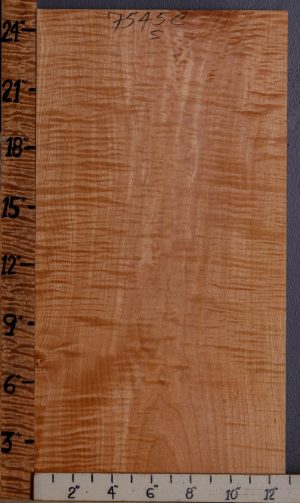 5A Curly Maple Lumber 12"3/4 X 25" X 4/4 (NWT-7545C)