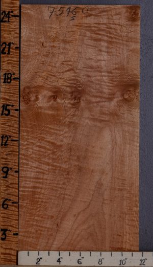 5A Curly Maple Lumber 11"1/2 X 25" X 4/4 (NWT-7546C)