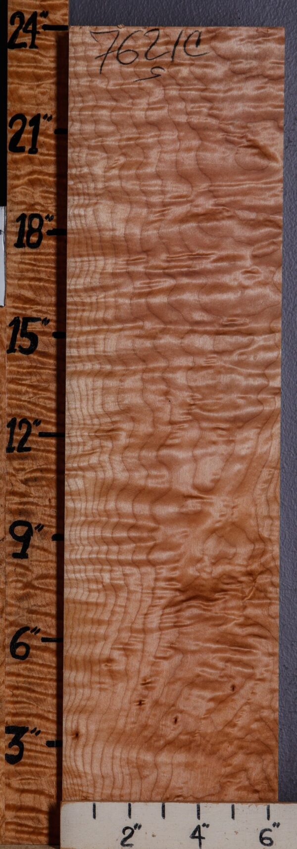 5A Quilted Maple Block 6"1/4 X 23" X 2"1/4 (NWT-7621C) - Image 2