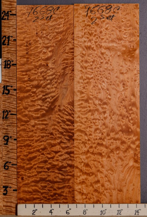 5A Quilted Maple 2 Board Set 14"1/2 X 24" X 4/4 (NWT-7668C)