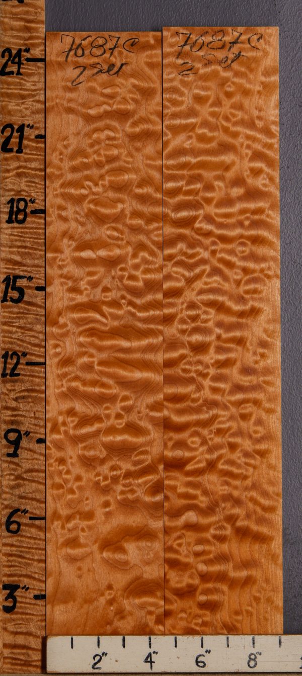 Musical Tubelar Quilted Maple 2 Board Set 9"1/8 X 24" X 4/4 (NWT-7687C)