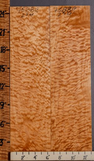 Musical Quilted Maple 2 Board Set 13"1/4 X 24" X 4/4 (NWT-7688C)